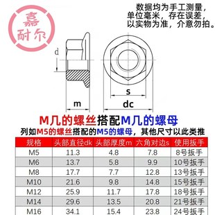 现货10.9级六角法兰面螺母M12 1.25镀彩锌细牙法兰螺帽M14M16x1.5