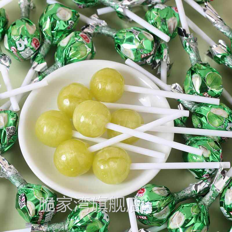 番石榴味棒棒糖高颜值水果棒棒糖解馋桶装儿童零食缤纷果味天然