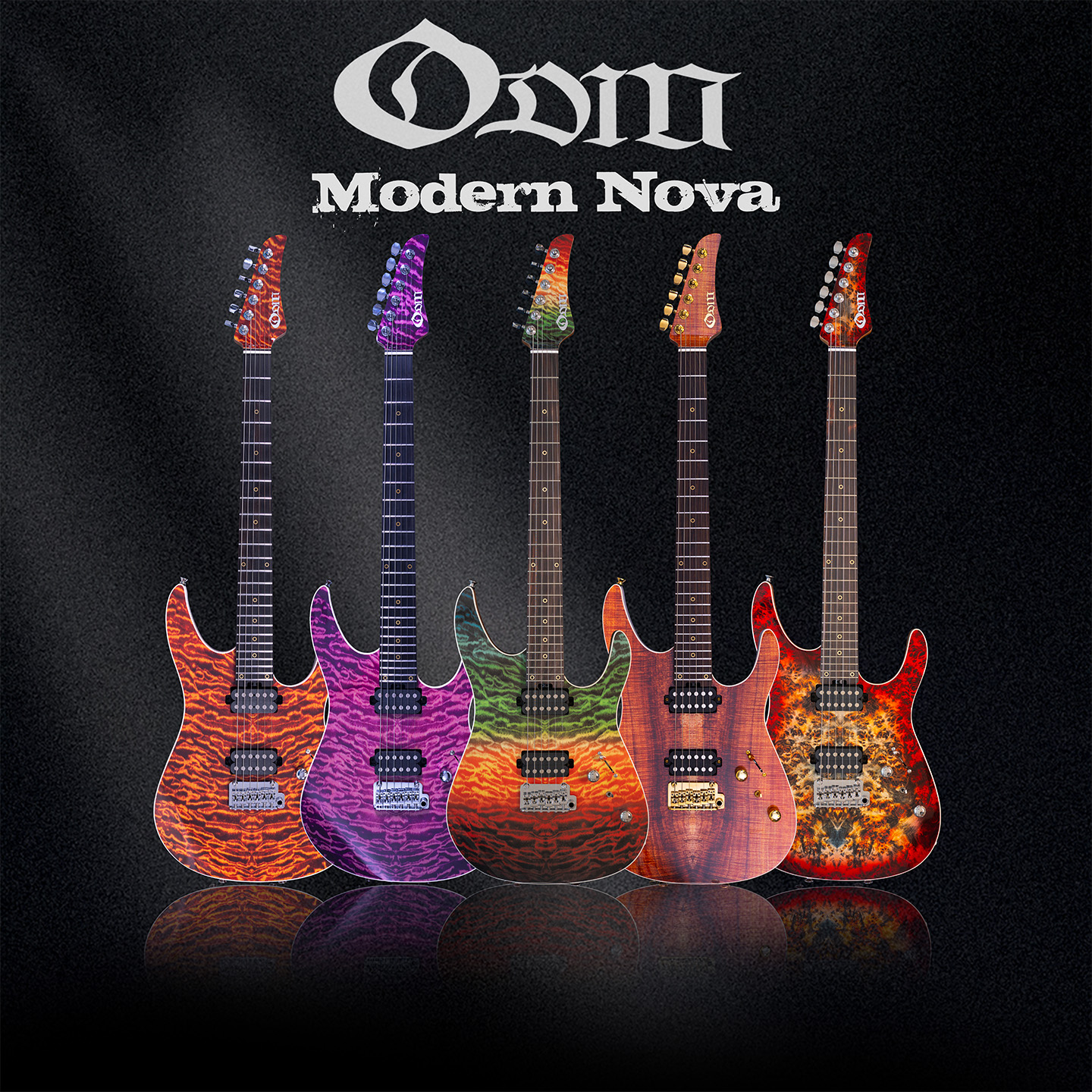 Odin电吉他Modern Nova桃花心木现代金属双双演奏小双摇电吉他