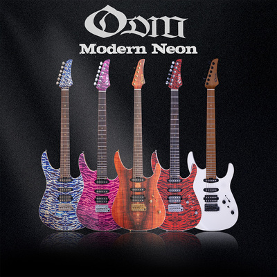 Odin电吉他Modern Neon单单双SSH现代金属流行演奏烤枫木电吉他