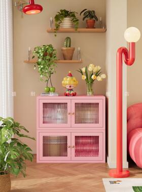 钢制阳台储物柜宽70/110cm防水防晒家用客厅飘窗柜组合矮柜铁皮柜