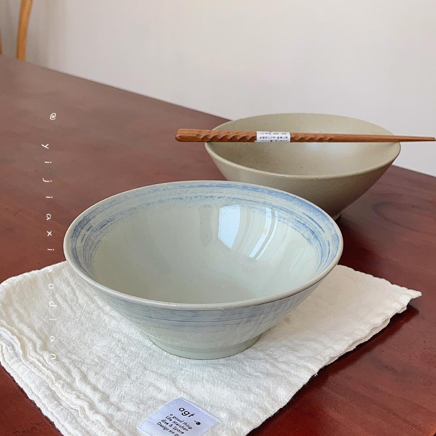 一家小店 一碗装泡面 面刚刚好 粗陶 日式拉面 面碗 吃面 面碗 怀