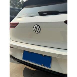 大众高尔夫8 Id3新迈腾马球丹格Cc改装黑白红色汽车尾部标志后标