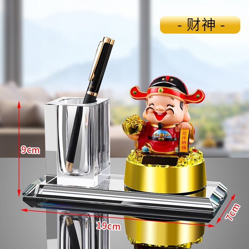 创意笔筒摆件上档次轻奢时尚可爱多功能名片夹收纳盒办公室