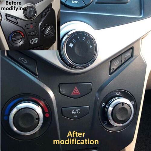 新奇瑞风云2手动空调旋钮开关改装专用内饰铝合金配件