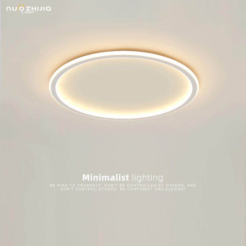 超薄卧室灯简约现代北欧餐厅圆形主卧书房间过道阳台led吸顶灯具