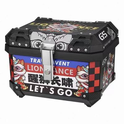 定制PP大容量可放全盔36L/45L通用摩托车贴花后尾箱电动车后备箱
