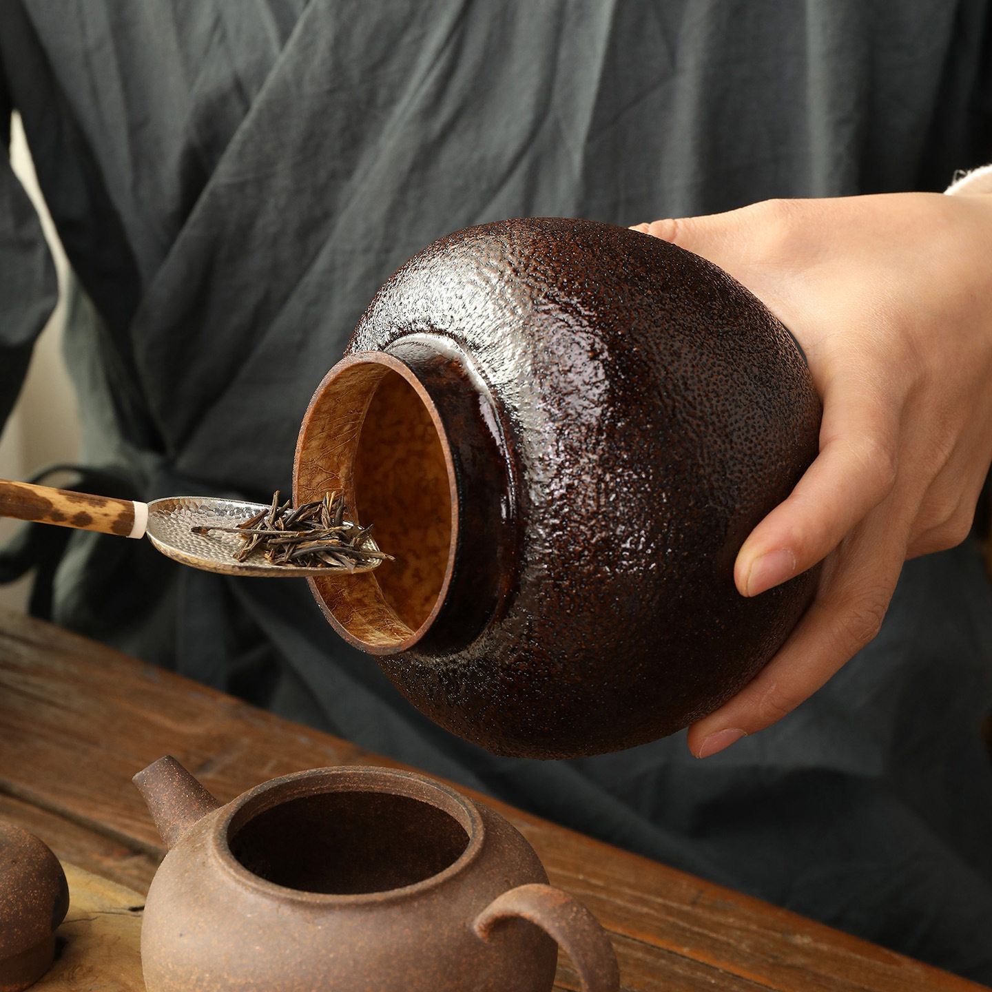 柚子茶叶罐便携密封防潮储茶罐