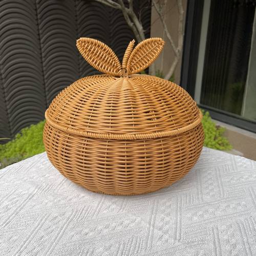 橘子造型收纳篮家用水果零食收纳