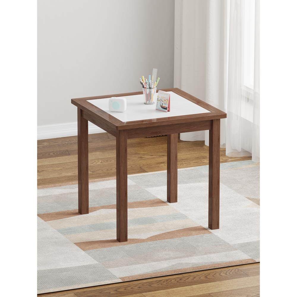 正方形岩板桌方桌餐桌简约家用客厅吃饭桌子小户型实木茶桌写字桌