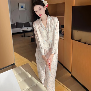 睡衣女2026春季新款可爱显白长袖休闲小个子显瘦家居服套装可外穿