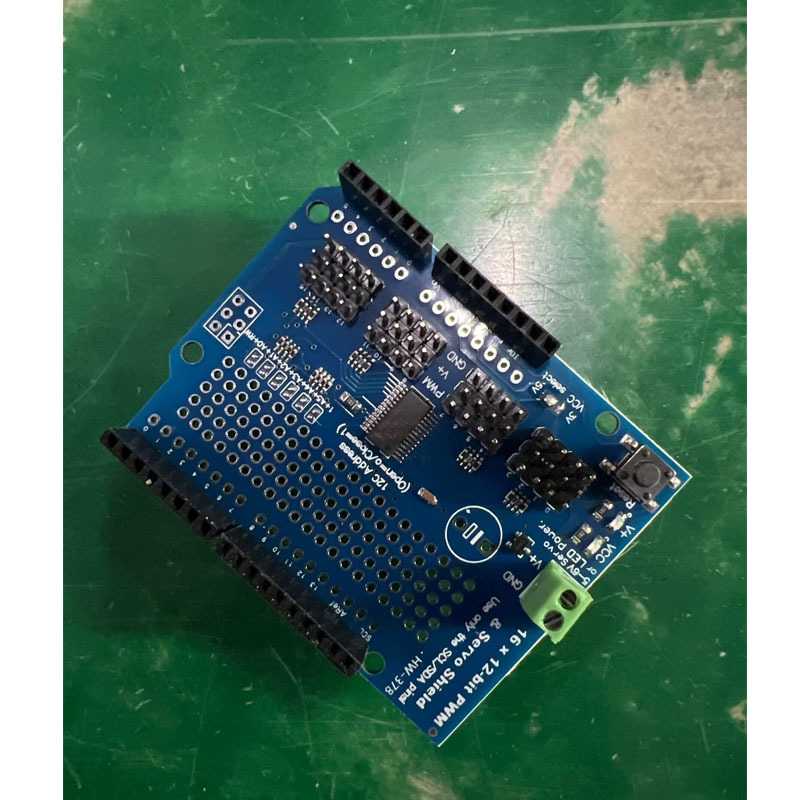 16-Channel 12-bit PWM/Servo Shield 16路舵机驱动模块