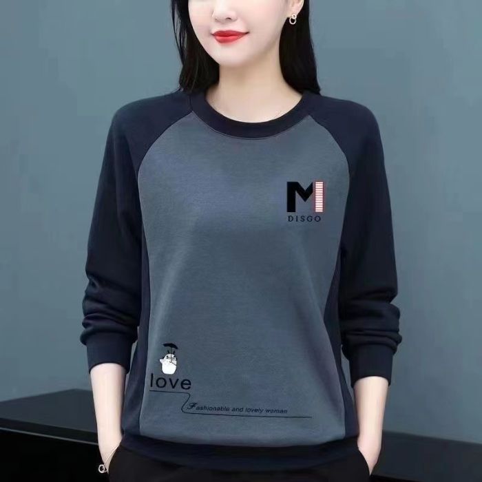 大码卫衣中年妈妈洋气打底衫