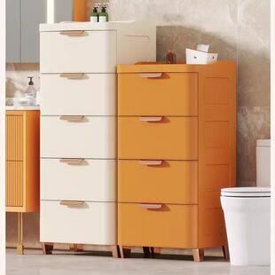 收纳柜抽屉式桌下多层储物柜客厅可移动置物柜子收纳架家用床头柜