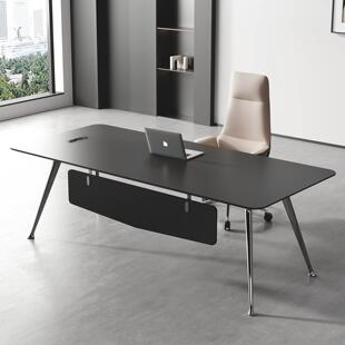 老板办公桌轻奢高级感极简小空间女式单人现代设计师款主管经理桌