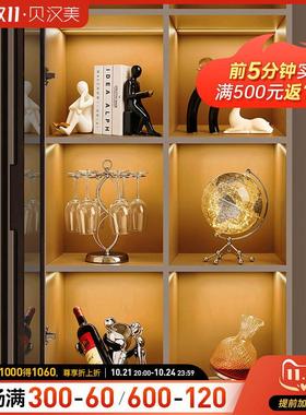 贝汉美暴力熊红酒架2024新款酒柜摆件客厅高端大气上档次软装饰品