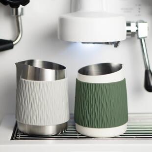 AIRFLOW&WPM惠家联名拉花缸尖嘴圆嘴不锈钢奶泡杯咖啡拉花杯