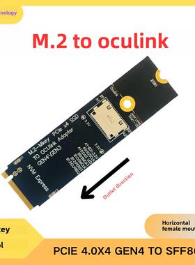 M.2 Nvme转Oculink母Sff-8612适配器Pci-Ex4适配器卡U.2硬盘驱动
