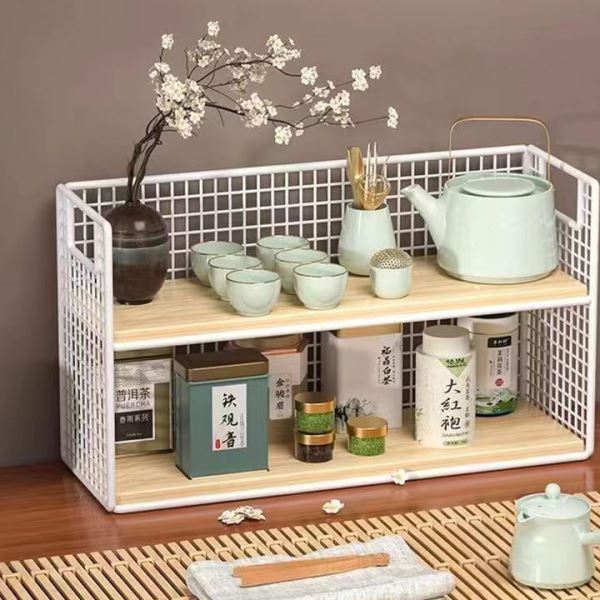 桌面家用置物架桌上杯子收纳杯餐桌茶杯水杯架子公桌储物架新款