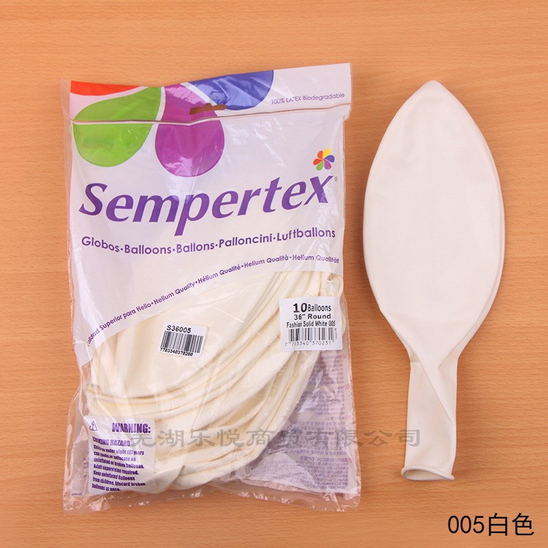 哥球进口Sempertex36寸标准色玛卡龙色亚光大气球 派对装饰单个价
