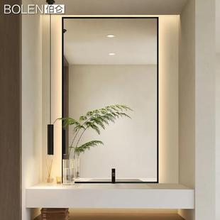 立体轻奢智能浴室镜子卫生间竖挂化妆镜防雾卫浴大镜子定制 BOLEN