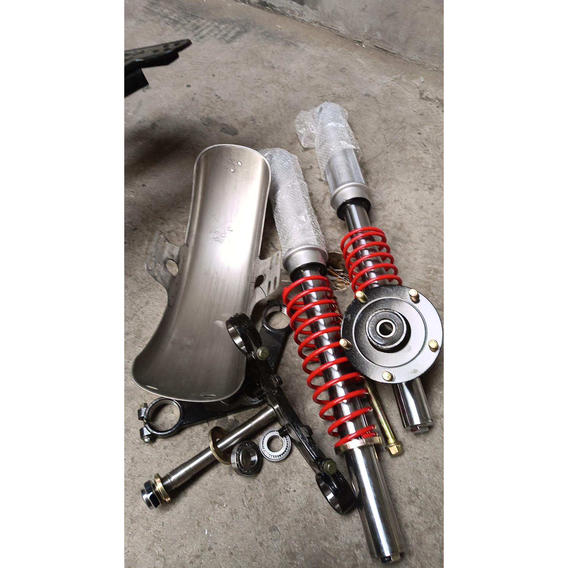 三轮摩托车50前减震器一套配件总成