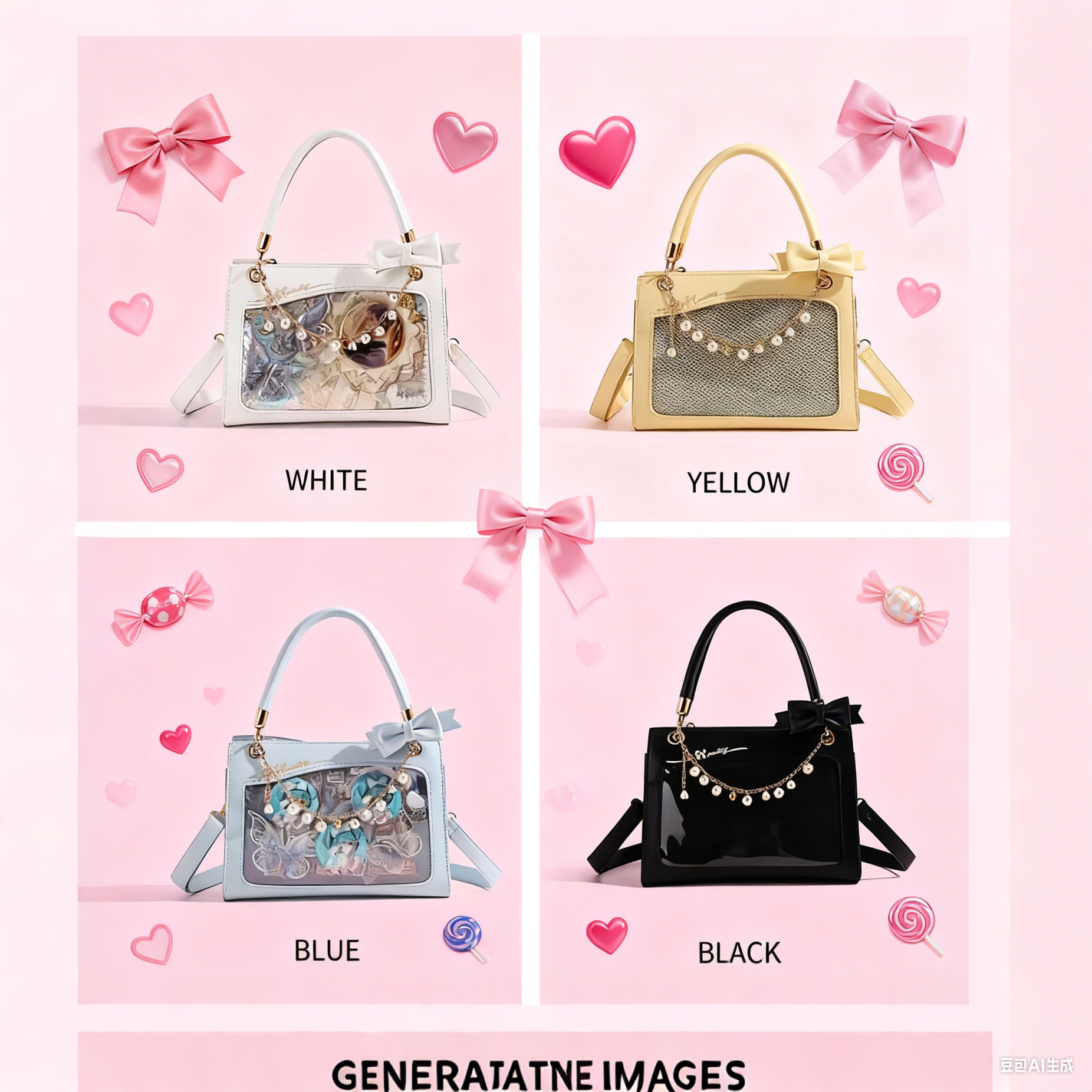 日单蕾系日系痛包量产型ankrouge风格二次元可爱手提单肩斜挎包