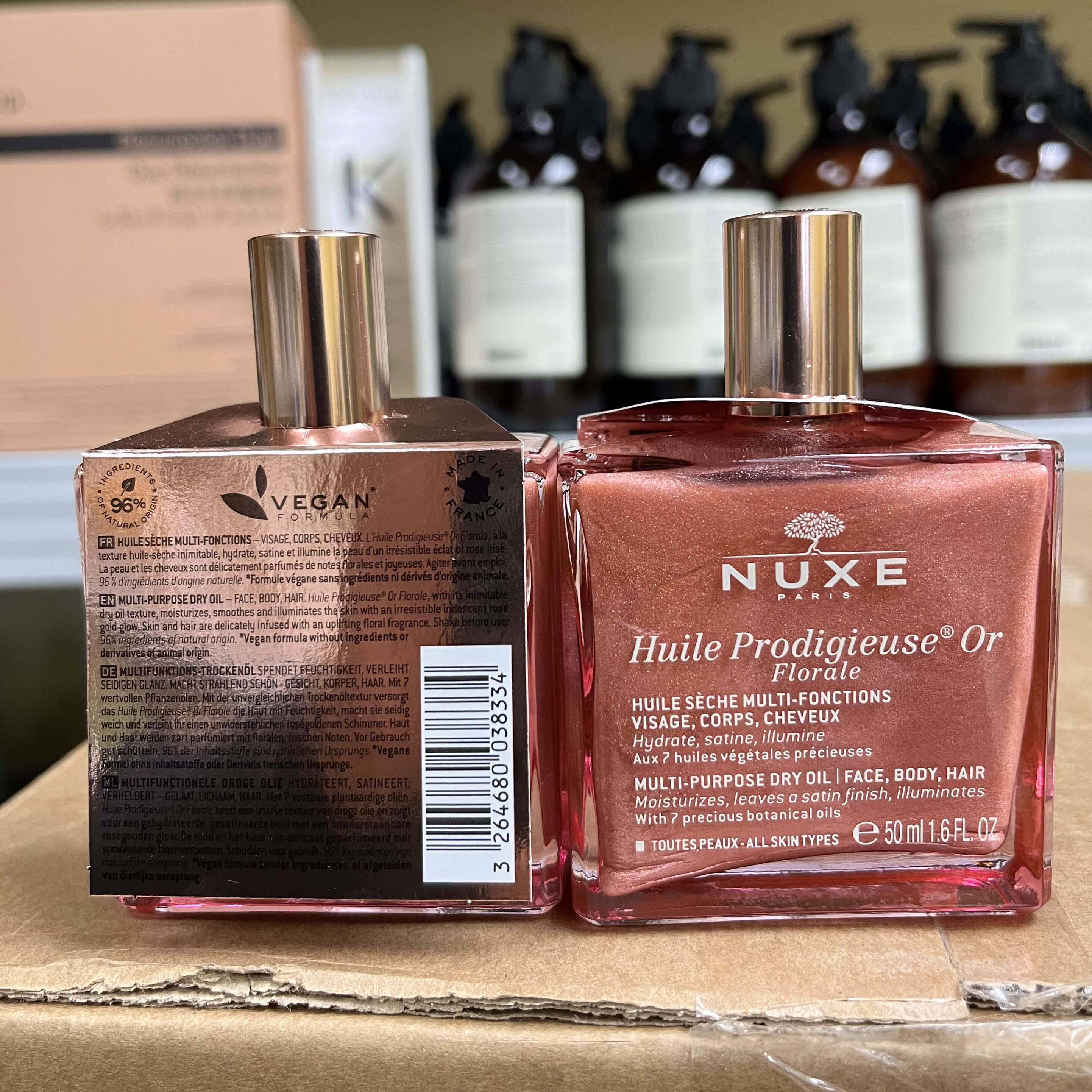 【保税直发】NUXE欧树花漾鎏金护理油身体护发小金瓶小粉瓶精华油