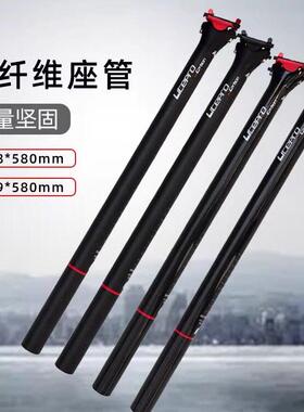 litepro 折叠自行车碳纤维一体座管A65碳纤维坐杆单车412座管配