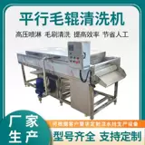 商用平行毛辊清洗机全自动洗果机洗菜机厂家直销支持定制