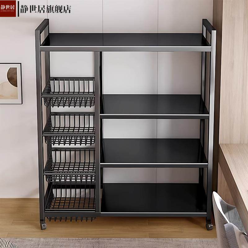 新款厨房菜篮子置物架加粗落地多层果蔬架多功能超厚储物架子滑轮,厨房/烹饪用具,果蔬置物架/篮/框,淘宝优惠券,粉丝福利购,淘宝优惠卷