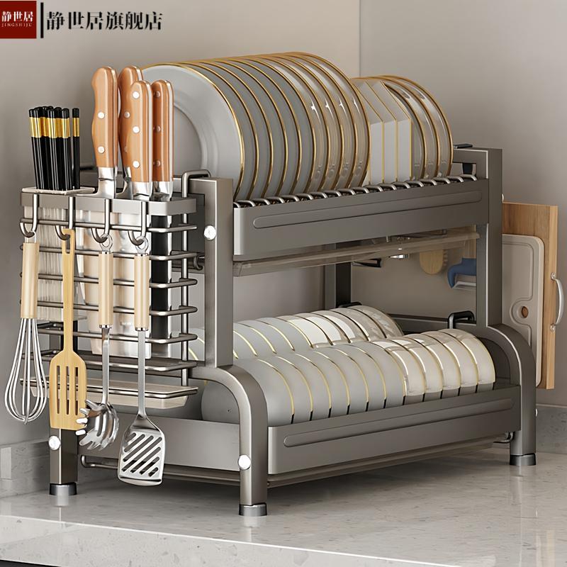 厨房置物架碗碟碗盘收纳架沥水架