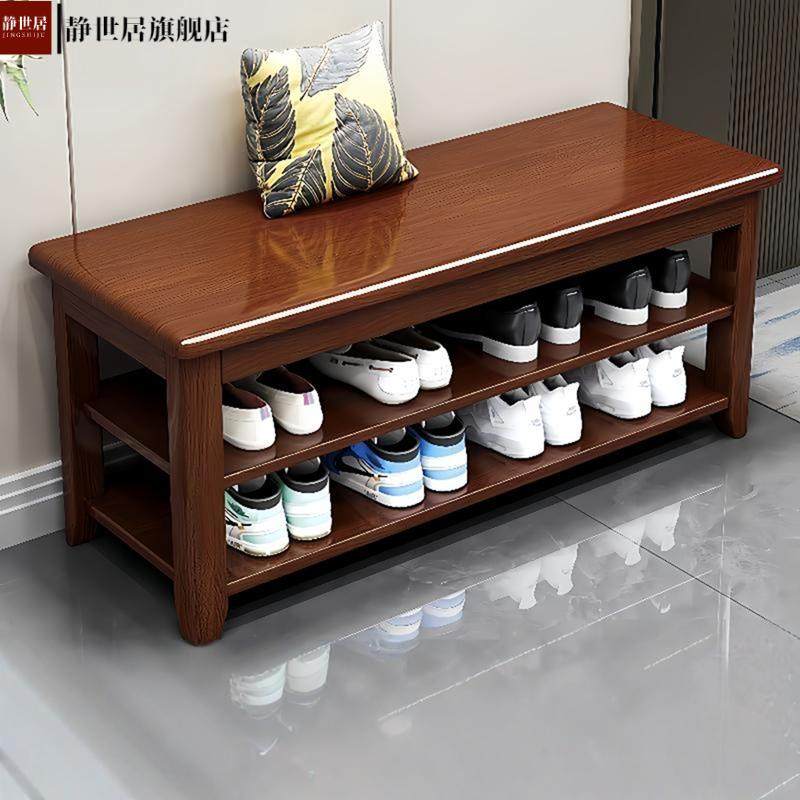 实木换鞋凳门口可坐式穿鞋凳三层鞋柜入户门家用入门鞋架坐凳一体,住宅家具,换鞋凳,淘宝优惠券,粉丝福利购,淘宝优惠卷