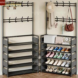 鞋架架子多层家用落地鞋帽门口简易卧室收纳鞋帽架落地一体式