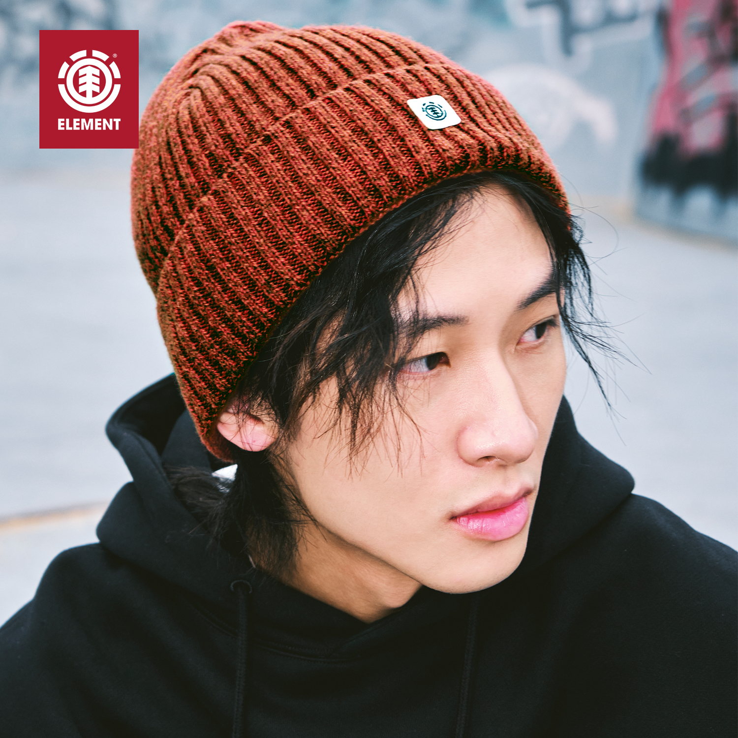 美国ELEMENT滑板毛线帽