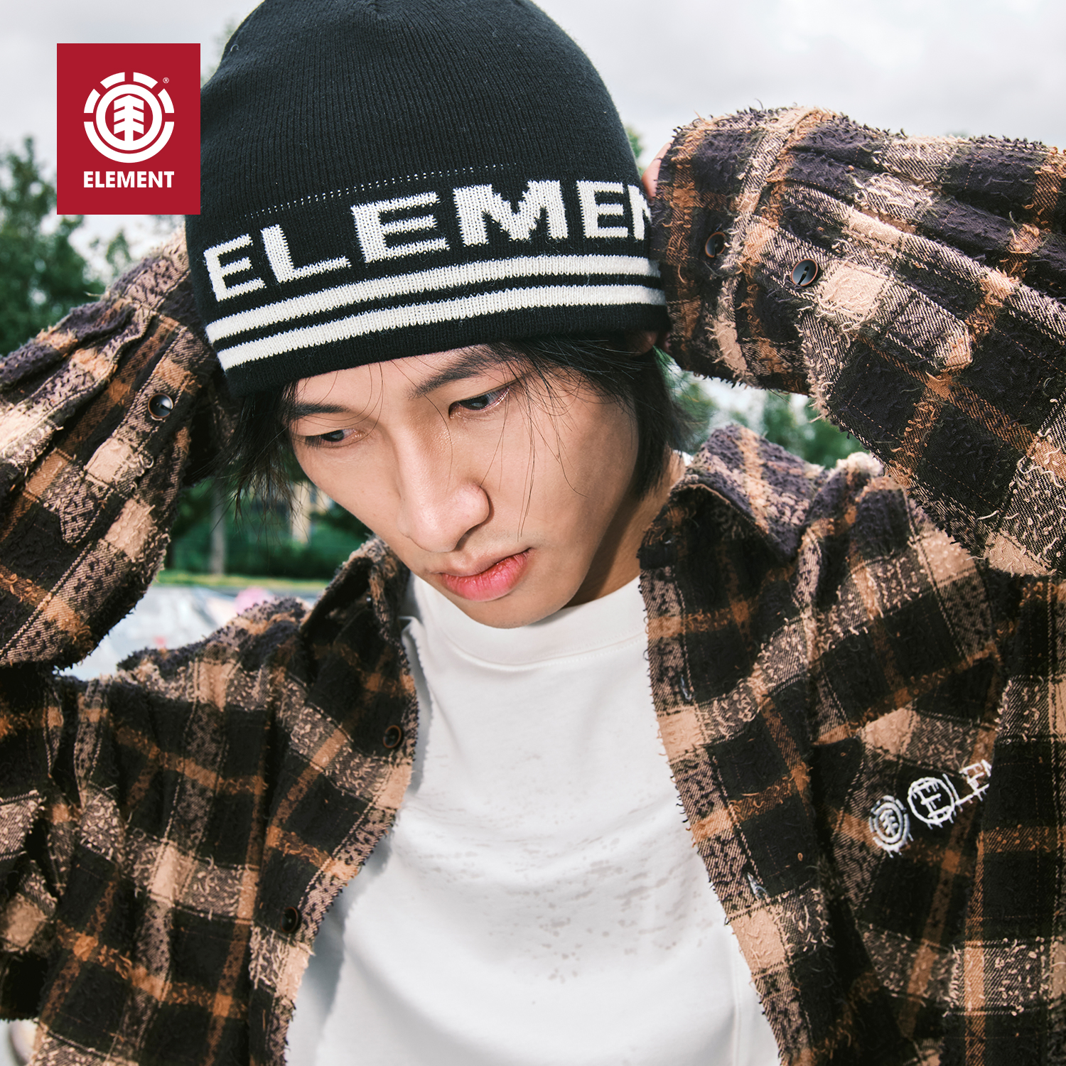 美国ELEMENT滑板毛线帽