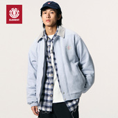 美国ELEMENT滑板棉服男民族风格 纹翻领刺绣麂皮绒加厚情侣外套潮