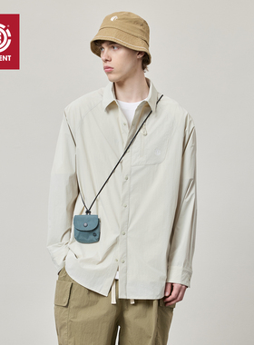 美国ELEMENT滑板长袖衬衫男户外运动轻量UPF50+防紫外线凉感外套