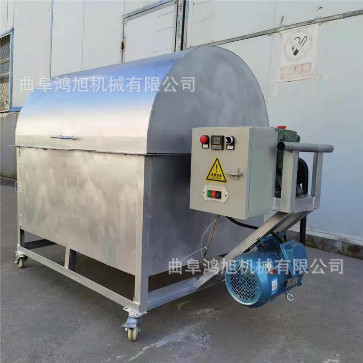 坚果快熟烘烤机现货 不锈钢滚筒式食品花生炒货机 茶叶烘干机