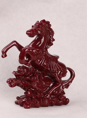 开财库朱砂马上发财桌面摆件客厅旺宅客厅摆件装饰品风水玄关摆件