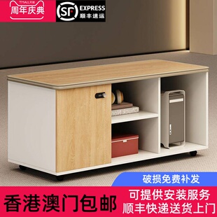 香港包邮办公桌下抽屉柜铝合金包边带锁文件柜桌下储物柜办公室带