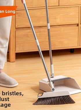 西天龙扫帚簸箕套装细软帚家用扫地不粘毛可旋转可折叠