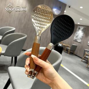 食品级不粘米饭勺家用316不锈钢打饭匙可立式盛饭匙子电饭锅饭铲