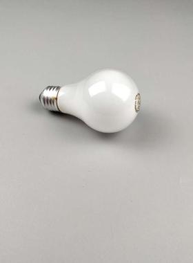 乳白色柔光钨丝灯40W60We27学习写字台台灯不伤眼睛磨砂黄灯可调