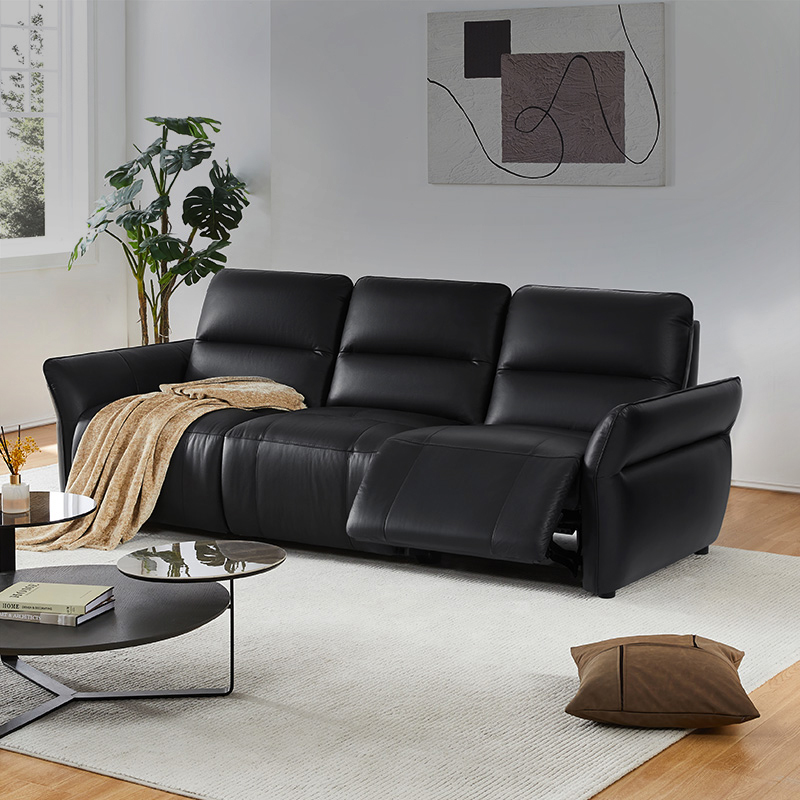 M&D意式轻奢真皮电动沙发