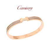 CAMIERY H手镯气质复古好看轻奢小众精致不掉色手镯 百搭ins风时尚