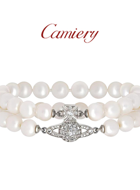 西太后土星双层叠戴珍珠手链女款