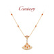 CAMIERY镂空满钻裙子项链女士轻奢小众高级感锁骨链2025新款 颈链