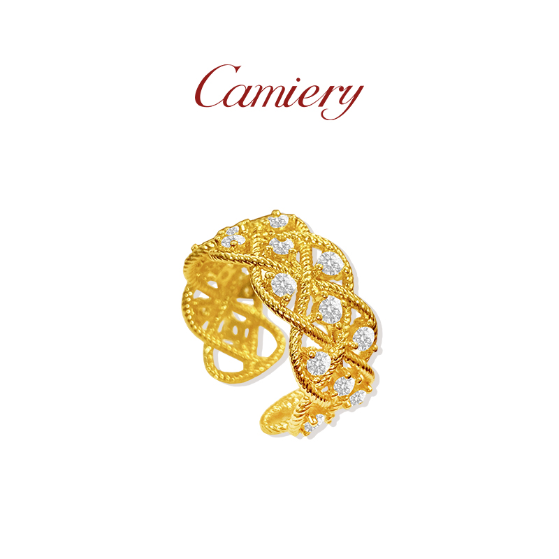 扭绳麻花戒指小众设计轻奢高级感