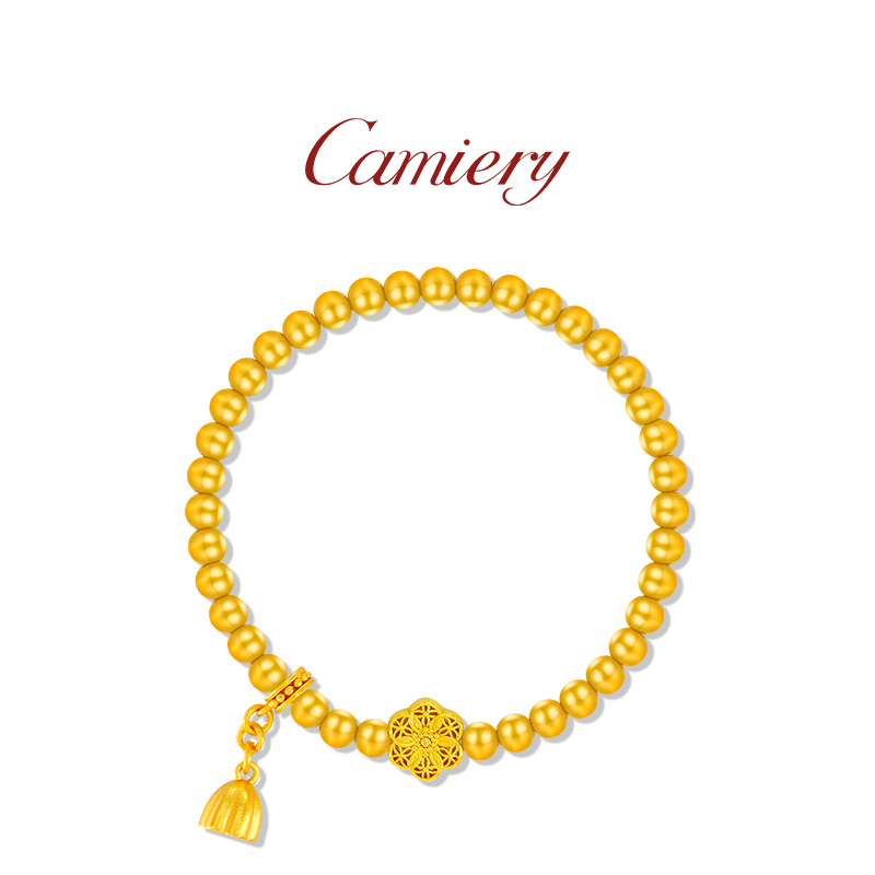 CAMIERY 六相花莲蓬手链招财转运手链轻奢小众精致高级感百搭手链